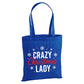 Cheeky Crazy Christmas Lady Snowflake Christmas Tote Bag