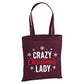 Cheeky Crazy Christmas Lady Snowflake Christmas Tote Bag