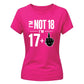 Cheeky I'm Not 18 I'm 17+1 Sassy 18 Birthday Ladies T-Shirt