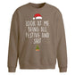 Cheeky Look At Me Festive Christmas Oversized Sweatshirt