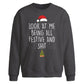 Cheeky Look At Me Festive Christmas Oversized Sweatshirt