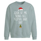 Cheeky Look At Me Festive Christmas Oversized Sweatshirt
