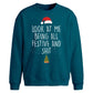 Cheeky Look At Me Festive Christmas Oversized Sweatshirt