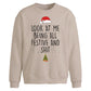 Cheeky Look At Me Festive Christmas Oversized Sweatshirt
