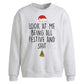 Cheeky Look At Me Festive Christmas Oversized Sweatshirt
