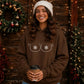 Cheeky Naughty Cold Snowflake Christmas Oversized Hoodie