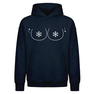 Cheeky Naughty Cold Snowflake Christmas Oversized Hoodie