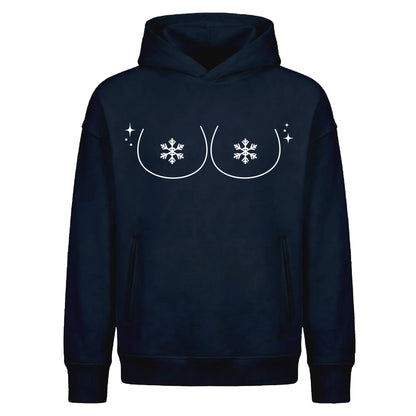 Cheeky Naughty Cold Snowflake Christmas Oversized Hoodie