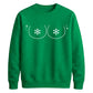 Cheeky Snowflake Chest Graphic Christmas Unisex Sweatshirt