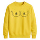 Cheeky Snowflake Chest Graphic Christmas Unisex Sweatshirt