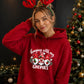 Cheerful festive hanging gnomes Christmas Unisex Hoodie