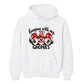 Cheerful festive hanging gnomes Christmas Unisex Hoodie