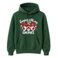 Cheerful festive hanging gnomes Christmas Unisex Hoodie