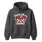 Cheerful festive hanging gnomes Christmas Unisex Hoodie