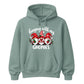 Cheerful festive hanging gnomes Christmas Unisex Hoodie
