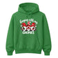 Cheerful festive hanging gnomes Christmas Unisex Hoodie