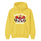 Cheerful festive hanging gnomes Christmas Unisex Hoodie