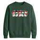Cheerful snowmen line graphic Christmas Unisex Sweatshirt