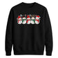 Cheerful snowmen line graphic Christmas Unisex Sweatshirt