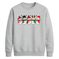 Cheerful snowmen line graphic Christmas Unisex Sweatshirt