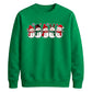 Cheerful snowmen line graphic Christmas Unisex Sweatshirt