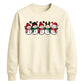 Cheerful snowmen line graphic Christmas Unisex Sweatshirt
