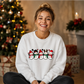 Cheerful snowmen line graphic Christmas Unisex Sweatshirt