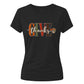 Chic autumn leaf block script Thanksgiving Ladies T-Shirt