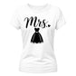 Chic Cursive Mrs Wedding Dress Graphic Bride Ladies T-Shirt