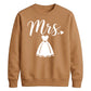 Chic Cursive Mrs Wedding Dress Graphic Bride Unisex Sweatshirt