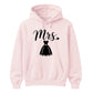 Chic Cursive Mrs Wedding Dress Print Bride Unisex Hoodie