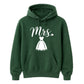 Chic Cursive Mrs Wedding Dress Print Bride Unisex Hoodie