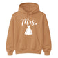 Chic Cursive Mrs Wedding Dress Print Bride Unisex Hoodie