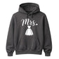 Chic Cursive Mrs Wedding Dress Print Bride Unisex Hoodie