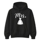 Chic Cursive Mrs Wedding Dress Print Bride Unisex Hoodie