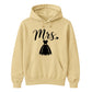 Chic Cursive Mrs Wedding Dress Print Bride Unisex Hoodie