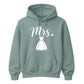 Chic Cursive Mrs Wedding Dress Print Bride Unisex Hoodie