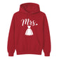 Chic Cursive Mrs Wedding Dress Print Bride Unisex Hoodie