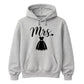 Chic Cursive Mrs Wedding Dress Print Bride Unisex Hoodie