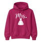 Chic Cursive Mrs Wedding Dress Print Bride Unisex Hoodie