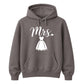 Chic Cursive Mrs Wedding Dress Print Bride Unisex Hoodie