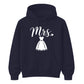 Chic Cursive Mrs Wedding Dress Print Bride Unisex Hoodie