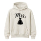 Chic Cursive Mrs Wedding Dress Print Bride Unisex Hoodie