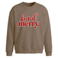 Chic keep it merry script Christmas Oversized Sweatshirt