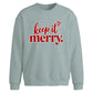 Chic keep it merry script Christmas Oversized Sweatshirt