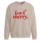 Chic keep it merry script Christmas Oversized Sweatshirt