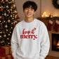 Chic keep it merry script Christmas Oversized Sweatshirt