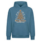Chic Leopard Print Tree Graphic Christmas Oversized Hoodie
