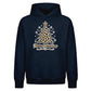 Chic Leopard Print Tree Graphic Christmas Oversized Hoodie