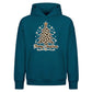 Chic Leopard Print Tree Graphic Christmas Oversized Hoodie